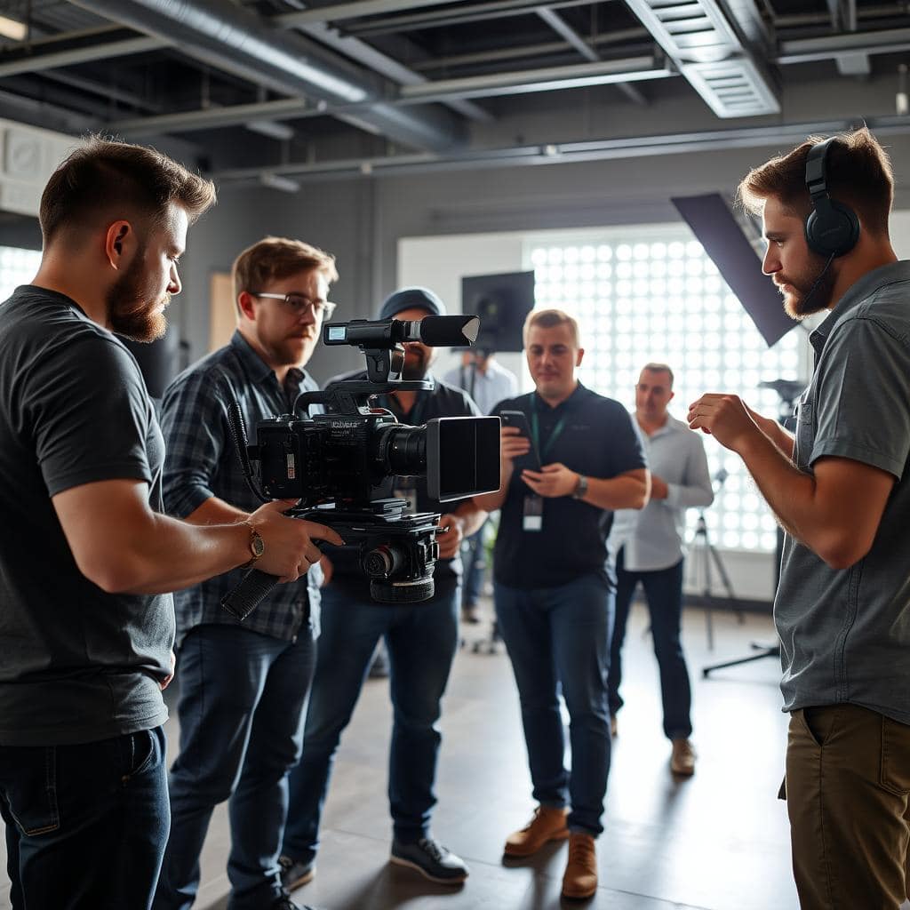 Equipo técnico certificado de productora audiovisual en Bogotá