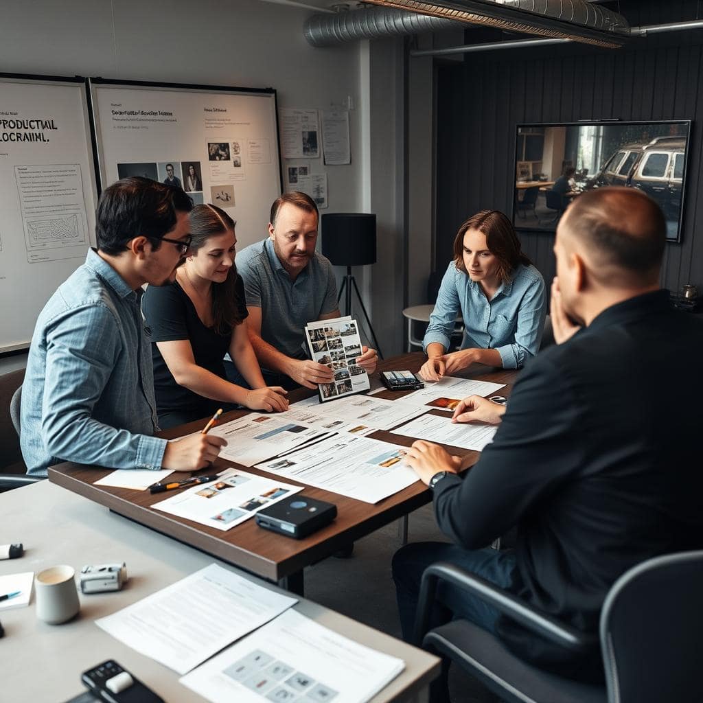 Fase de preproducción en productora audiovisual Bogotá